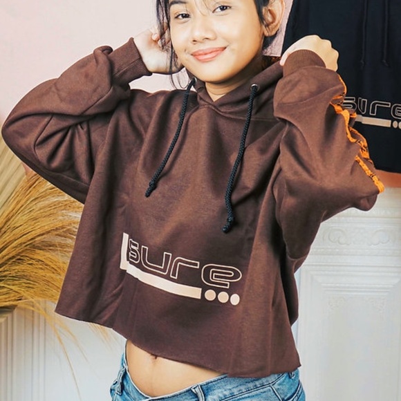 Batik Accent Hoody in Brown - Picture 3 of 3